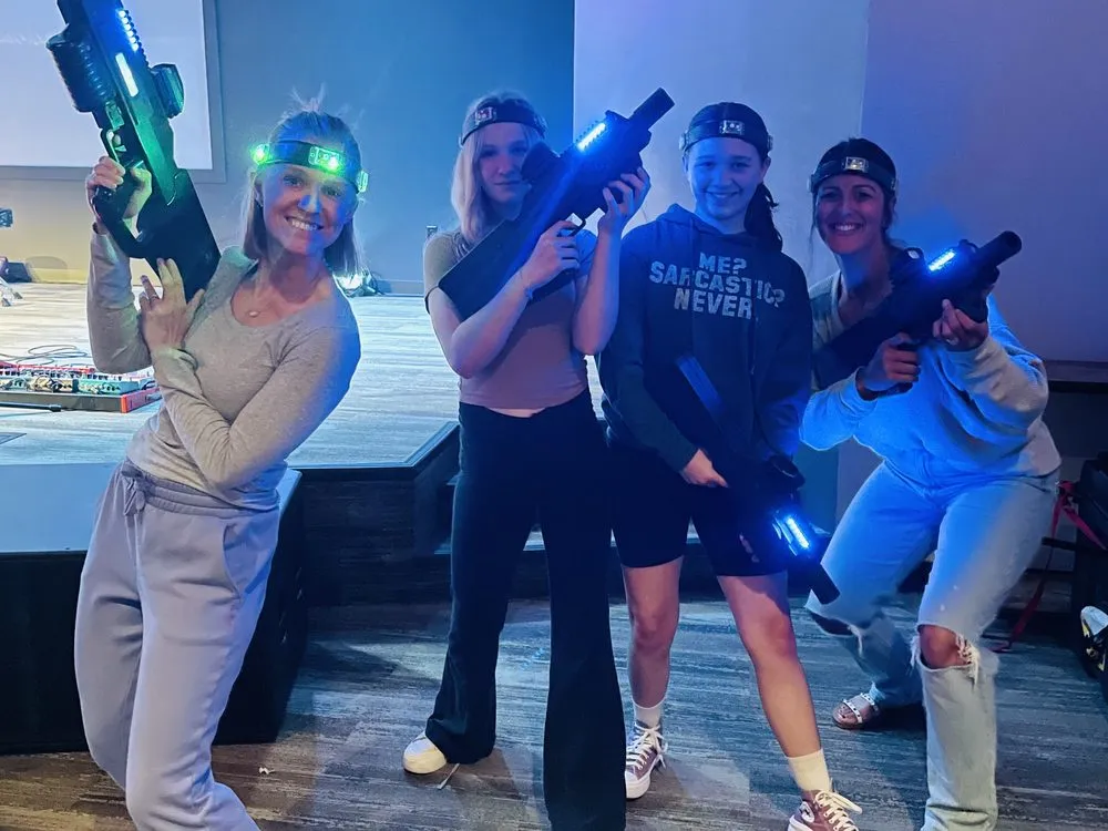 The Me 2 You Laser Tag at an event